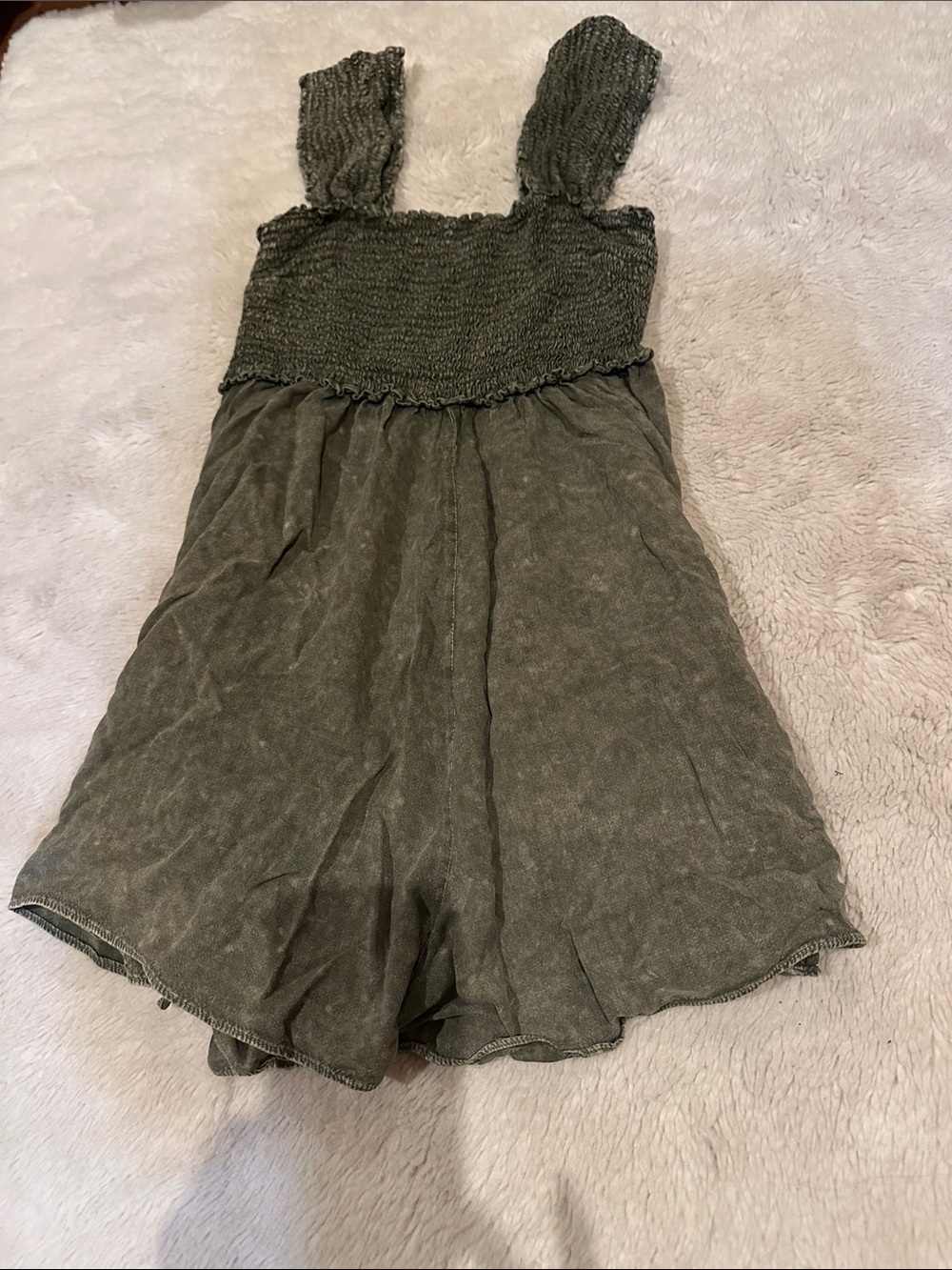 Women’s Olive Green Knit Romper